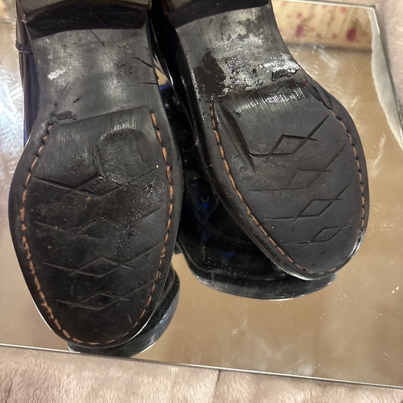 GUCCI  9.5 black leather lace up boot - Picture 4 of 5